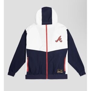 Baseballism Shutout Retro Youth Windbreaker Atlanta Braves Brand New Large $100
